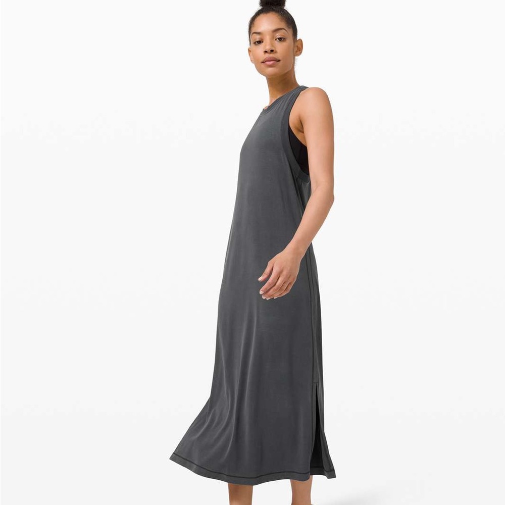Lululemon Ease of It All Dress in Graphite Grey